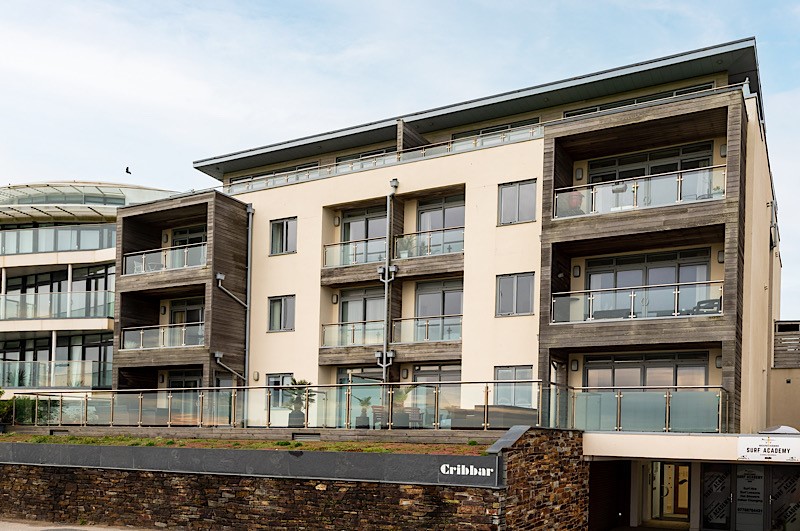 Cribbar development on Headland Road, Fistral Beach, Newquay, Cornwall